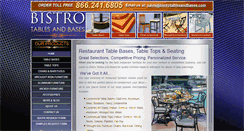 Desktop Screenshot of bistrotablesandbases.com